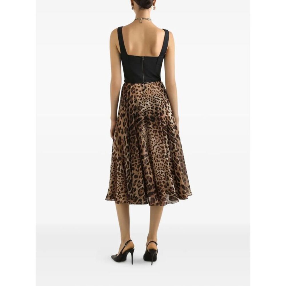 Dolce & Gabbana Women Gonna Stampa Leopardo - Picture 5 of 5